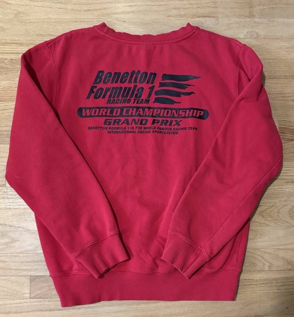 Vtg 90s Benetton F1 Formula 1 Racing Team World Championship Grand Prix M